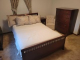 4 Piece mahogany full size bedroom suite