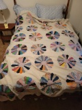 Vintage handmade quilt partially completed and needs backing