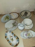 Collector plates, handpainted china
