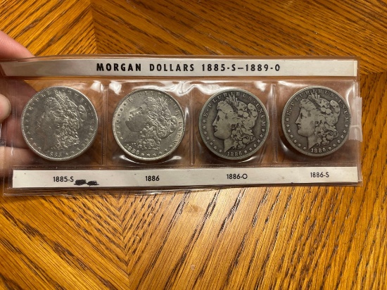 (4) Morgan Silver Dollars