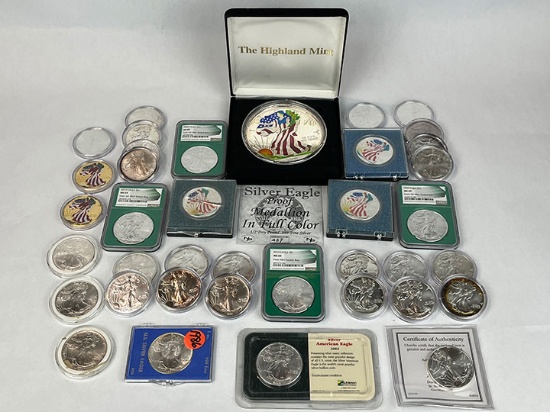 Large Silver Bullion, Coins - 20285 - Nate