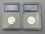 Graded 2003s Maine & Arkansas Silver Quarter bid x 2
