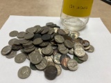 124 Jefferson nickles 1939 to 1990's