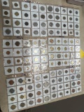 6 sheets of foreign coins