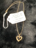 14K chain with 14K heart pendant