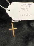 .750 marked cross pendant
