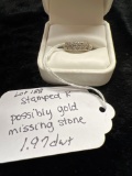 possibly gold ring - marked with a K