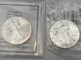 2015 & 2016 US Silver Eagle .999 Silver bid x 2