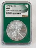 2009 Graded US Silver Eagle .999 Silver MS69