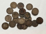 Indian Head Cents Assorted Dates bid x 22