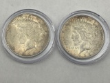 1922 & 1922s Peace Dollar bid x 2