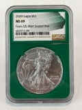 2020 Graded US Silver Eagle .999 Silver MS69