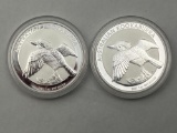2011 Australian Kookaburra 1 Troy Ounce .999 Silver Round bid x 2