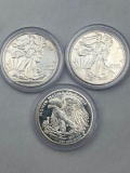 Money Metals Exchange .999 Silver 1 Ounce Round bid x 3
