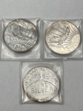 Southeast Refining .999 Silver 1 Troy Ounce Round bid x 3