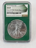 2015 Graded US Silver Eagle .999 Silver MS69