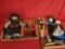 2 Boxes of Ruths Amish dolls, oriental dolls and more