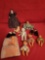 Box lot of early Kewpie porcelain and plastic dolls