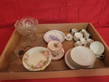 Doll china and glassware, punch bowl set