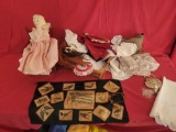 Group of doll clothes, clothes, cloth doll