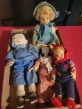 Box of assorted dolls