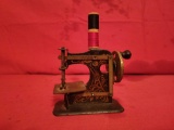 Antique stenciled childs/salesman sample sewing machine