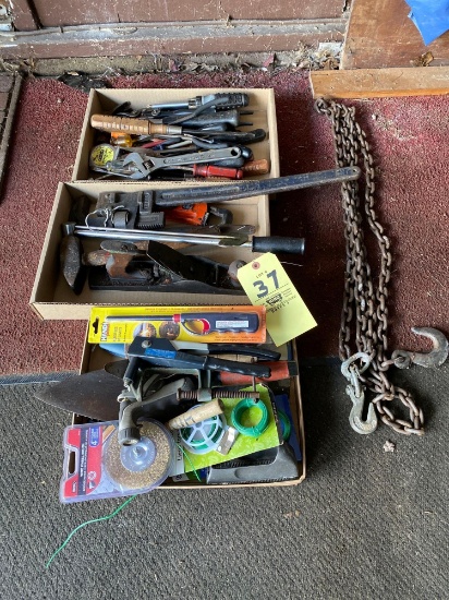 Hand Tools and Chain lot