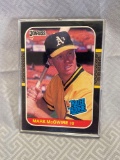 Donruss Mark McGwire rated rookie 1987 card