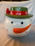 TII dol winter snowman cookie jar