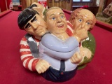 Clay art three stooges cookie jar