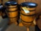 (5) Barrel Bar Stools