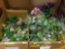 2 boxes artificial flowers