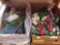 3 boxes artificial flowers