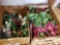 2 boxes artificial flowers