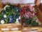 2 boxes artificial flowers