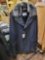 bod & christensen couture blue leather coat size 48