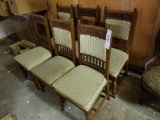 Set of 6 Victorian chairs, 2 are missing back pads