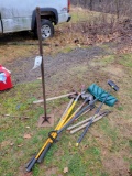 tamper, new shovels, snow shovem, sledge hammers