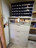 file cabinet, organizer, and contents