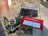 Budweiser - Honey For Sale - adv signs