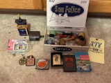 Marlboro Zippo lighter - Camel adv - Sunoco oil tin - pipes - etc