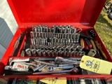 large assortment of Craftsman sockets and ratchets