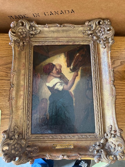 Antique Picture and Frame