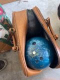2 Bowling Balls and Bag and Golf Clubs