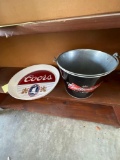 Beer Plate and Bucket
