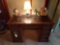 Wooden Office Desk w/ Chair & Contents - Office Supplies, Writing Materials, & more