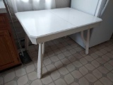 Painted Kitchen Dining Table w/ 4 Cushioned Chairs