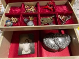 jewelry box with small amount costume jewelry