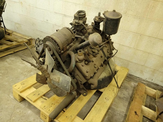 V8 flathead Ford complete no cooling with ignition, clutch, separate bell, rt on head