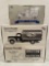 (3) First Gear & Liberty die cast trucks-coin bank